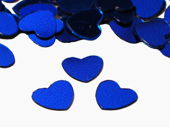 Blue Heart Shaped Confetti